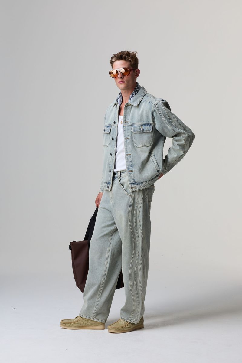 Criminal Damage Wavy Denim Jacket
