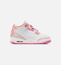 Air Jordan 3 Retro Spring Flowers Grade School Shoes - Pearl Pink Pink Bloom Pink Glow Hyper Orange