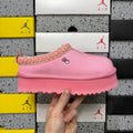 UGG Kallen Lace Platform Slipper – Women’s Suede Clog with Heart Embroidery & Pink Braided Collar in Taffy Pink
