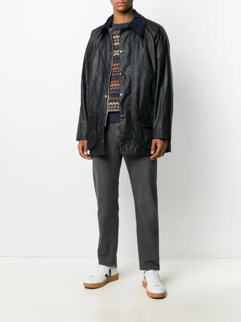 Barbour Beaufort snap-fastening jacket