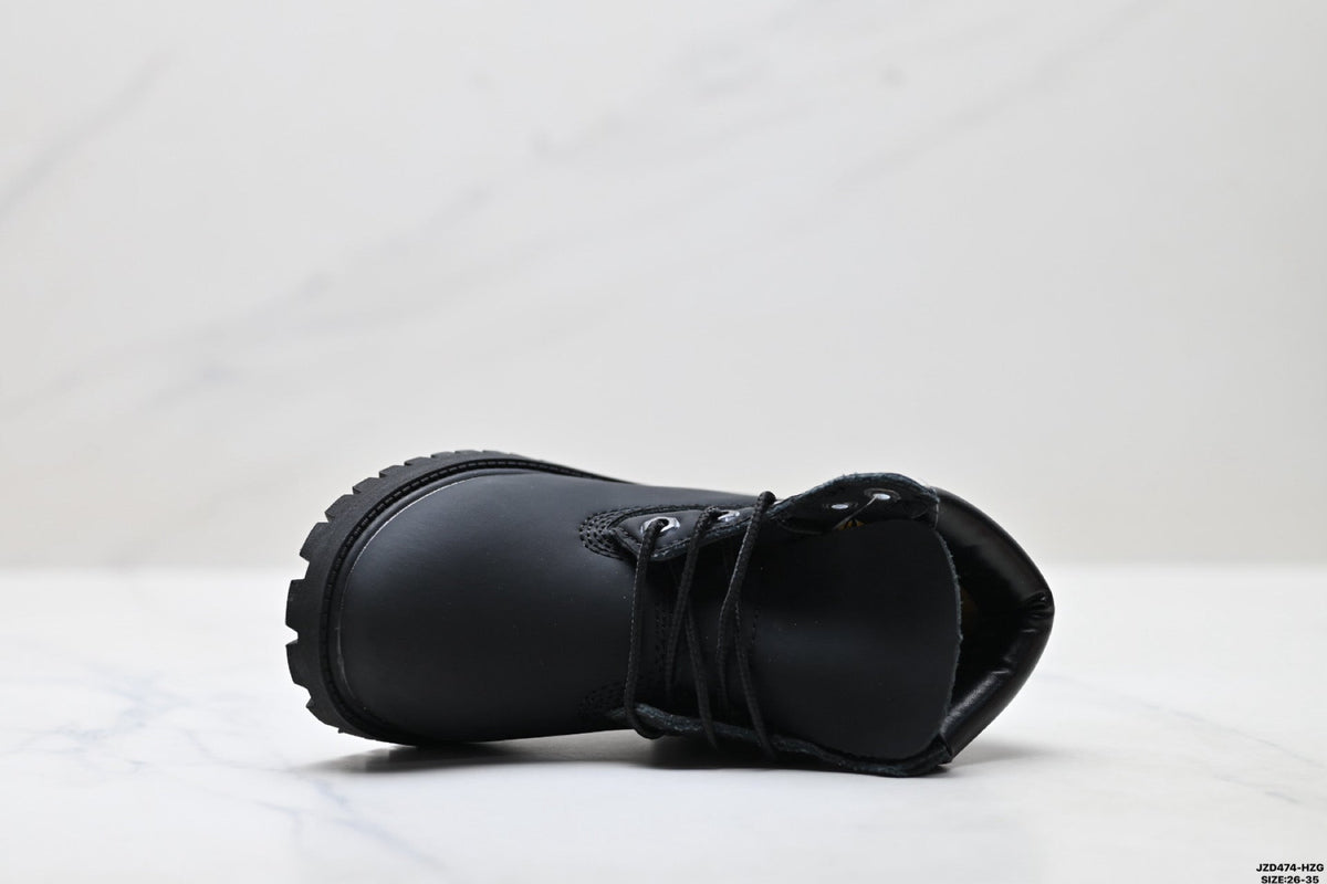 Timberland Black Kids Premium Leather Boot