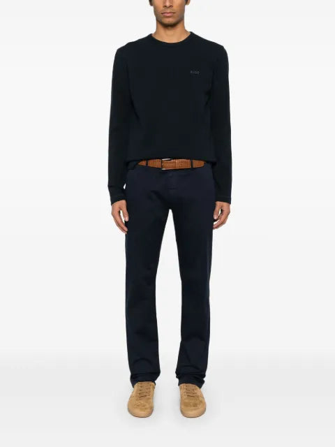 BOSS logo-embroidered sweater