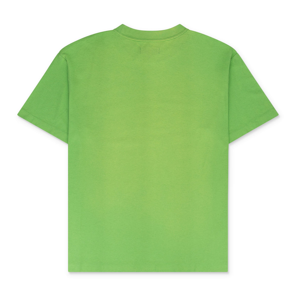 Fluorescent Green Textured Glitch T-shirt