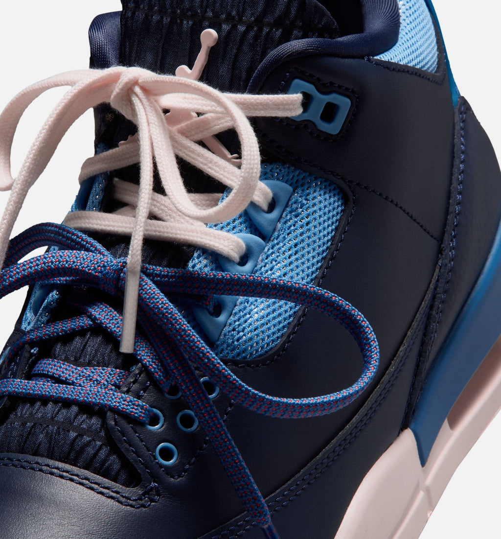 Air Jordan 3 Retro Sport Renaissance Women's Shoes - Obsidian Chalk Track Red