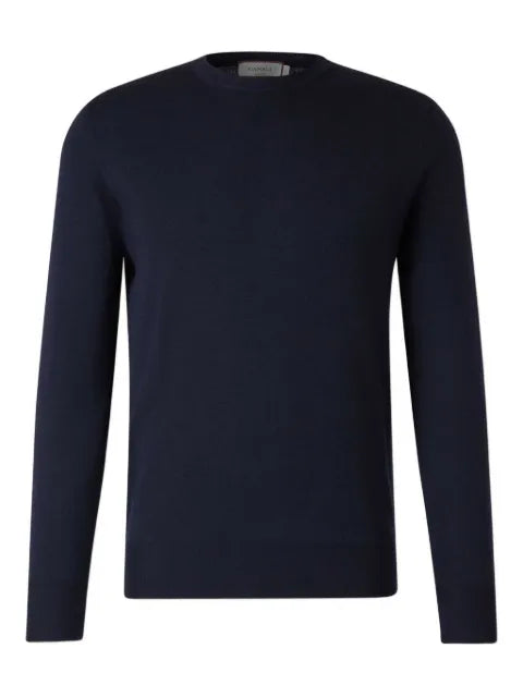 Canali round-neck long-sleeve sweater