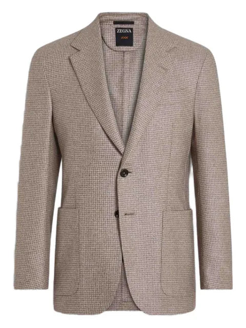 Zegna checked button blazer