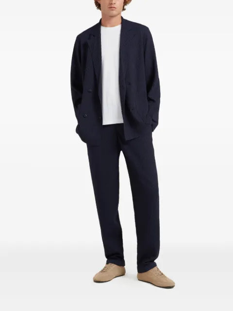 CHÉ Garcia double-breasted textured blazer