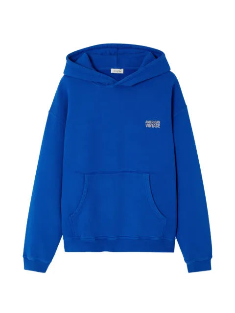 American Vintage Plizzy hooded long-sleeved cotton sweatshirt