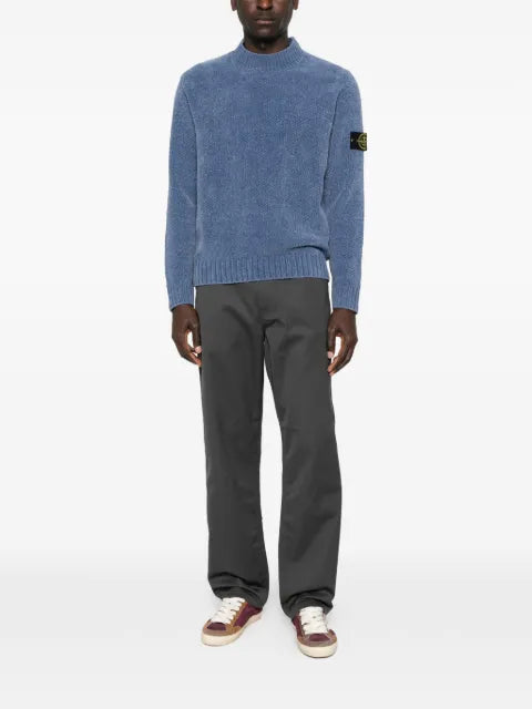 Stone Island 5100005 moss stitch cotton chenille jumper