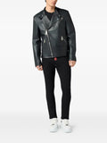 Philipp Plein nappa leather Moto jacket