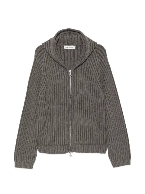 OUR LEGACY Level ribbed-knit hoodie