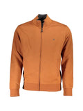 U.S. Grand embroidered-logo zip-up cotton sweatshirt