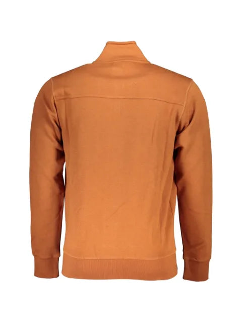 U.S. Grand embroidered-logo zip-up cotton sweatshirt