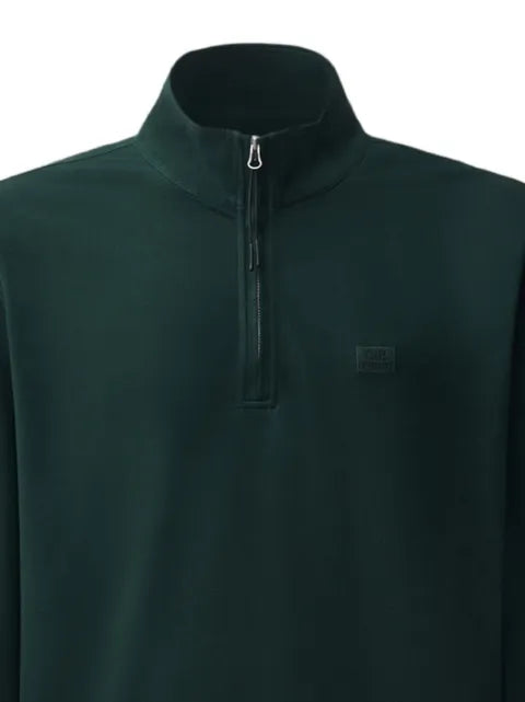 C.P. Company quarter-zip logo-patch sweatshirt