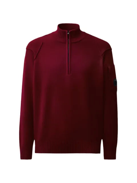 C.P. Company lambswool Lens half zip sweater