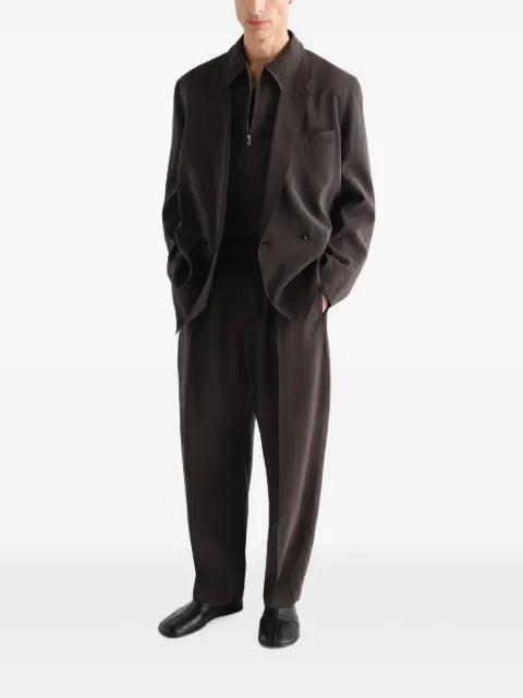 LEMAIRE light double-breasted jacket in dry silk