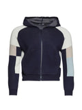 Praying colour-block knit hoodie