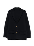 sacai hooded gold-tone button blazer