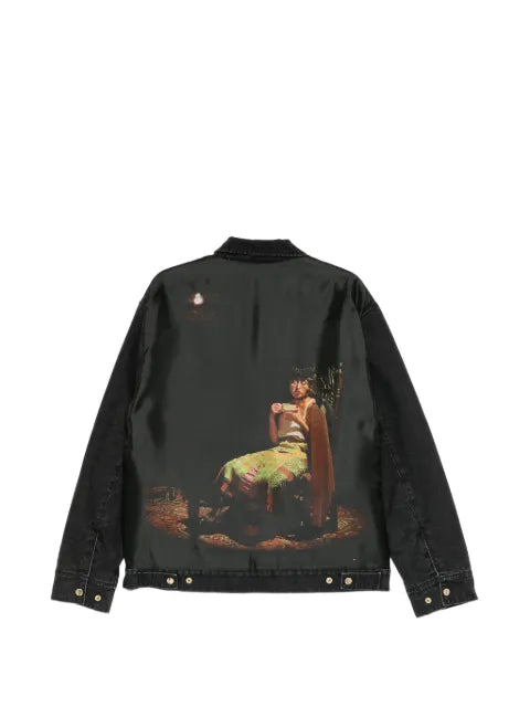 Undercover faded zip-up jacket