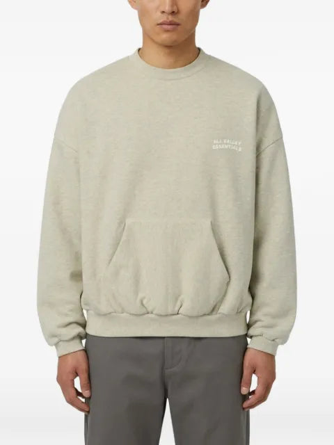 FEAR OF GOD ESSENTIALS 90s logo-print crew-neck sweater