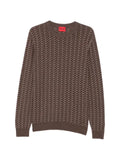BOSS Simond chevron-knit sweater