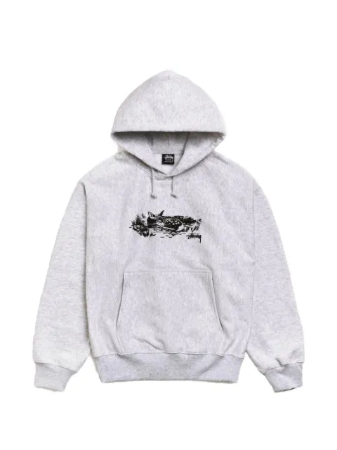 Stüssy Fawn graphic-print drawstring hoodie