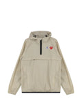 Comme Des Garçons Play x K-Way logo-patch windbreaker hoodie