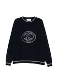 Iceberg logo-intarsia tipped sweater