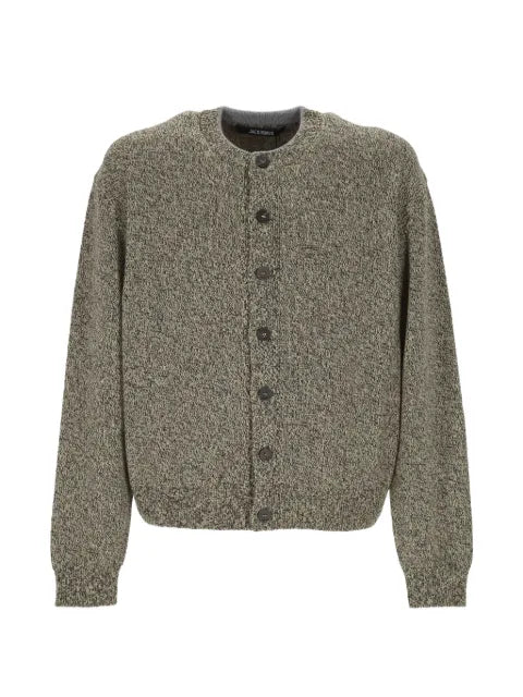 Jacquemus logo-intarsia button-up cardigan