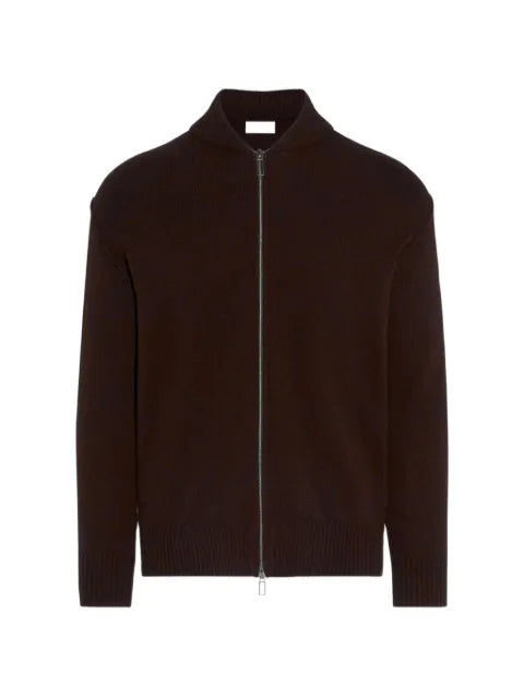 Paolo Pecora zip-up ribbed-trim cardigan