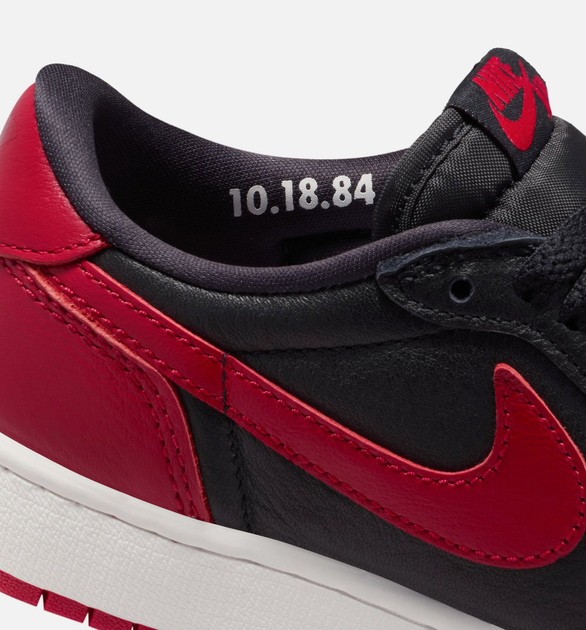 Air Jordan 1 Retro Low OG Banned Grade School – Black/Black/Varsity Red/Summit White