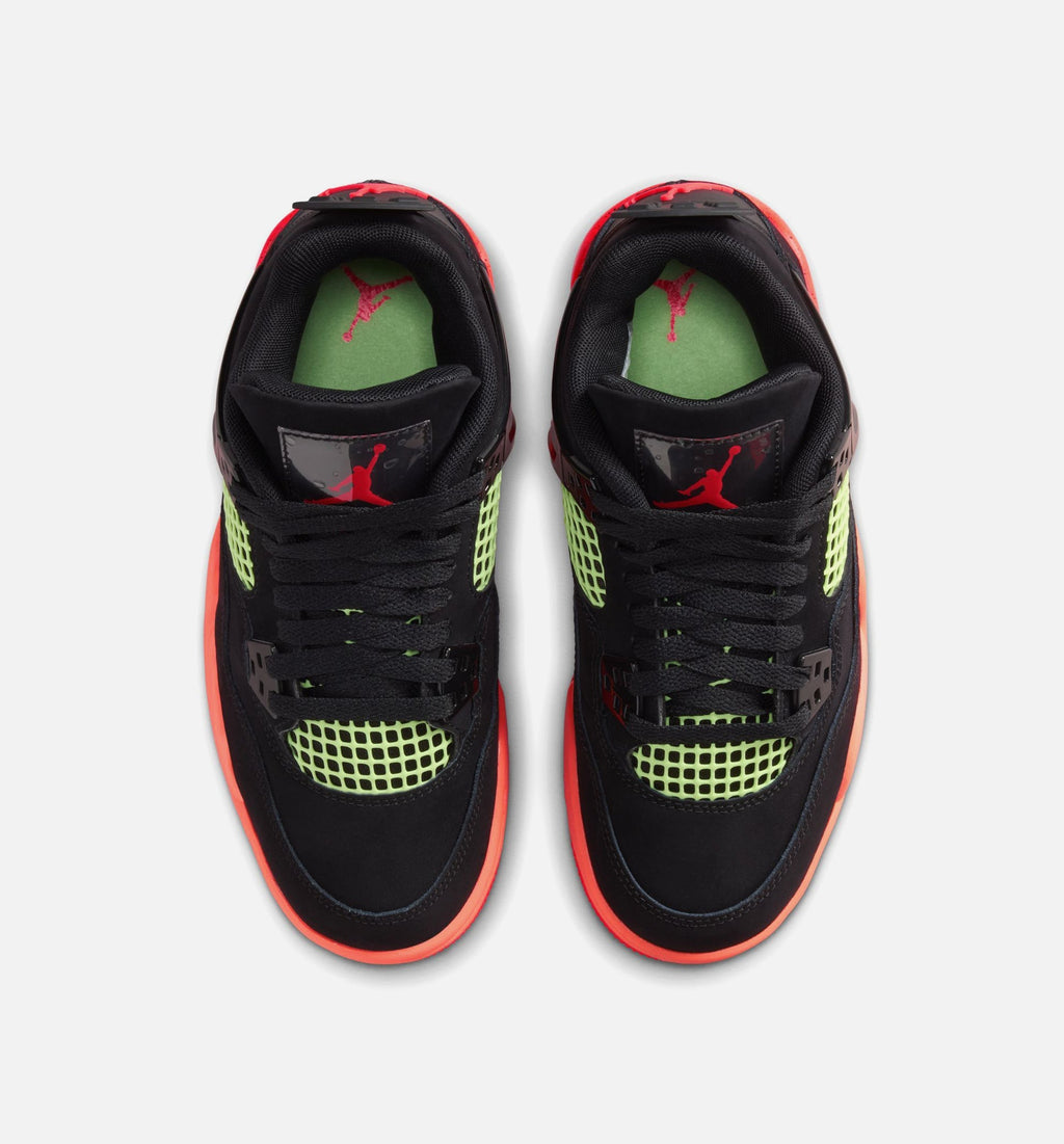 Air Jordan 4 Retro "Black Infrared 23" Big Kids' Shoe – Black/Infrared 23/Bright Mango