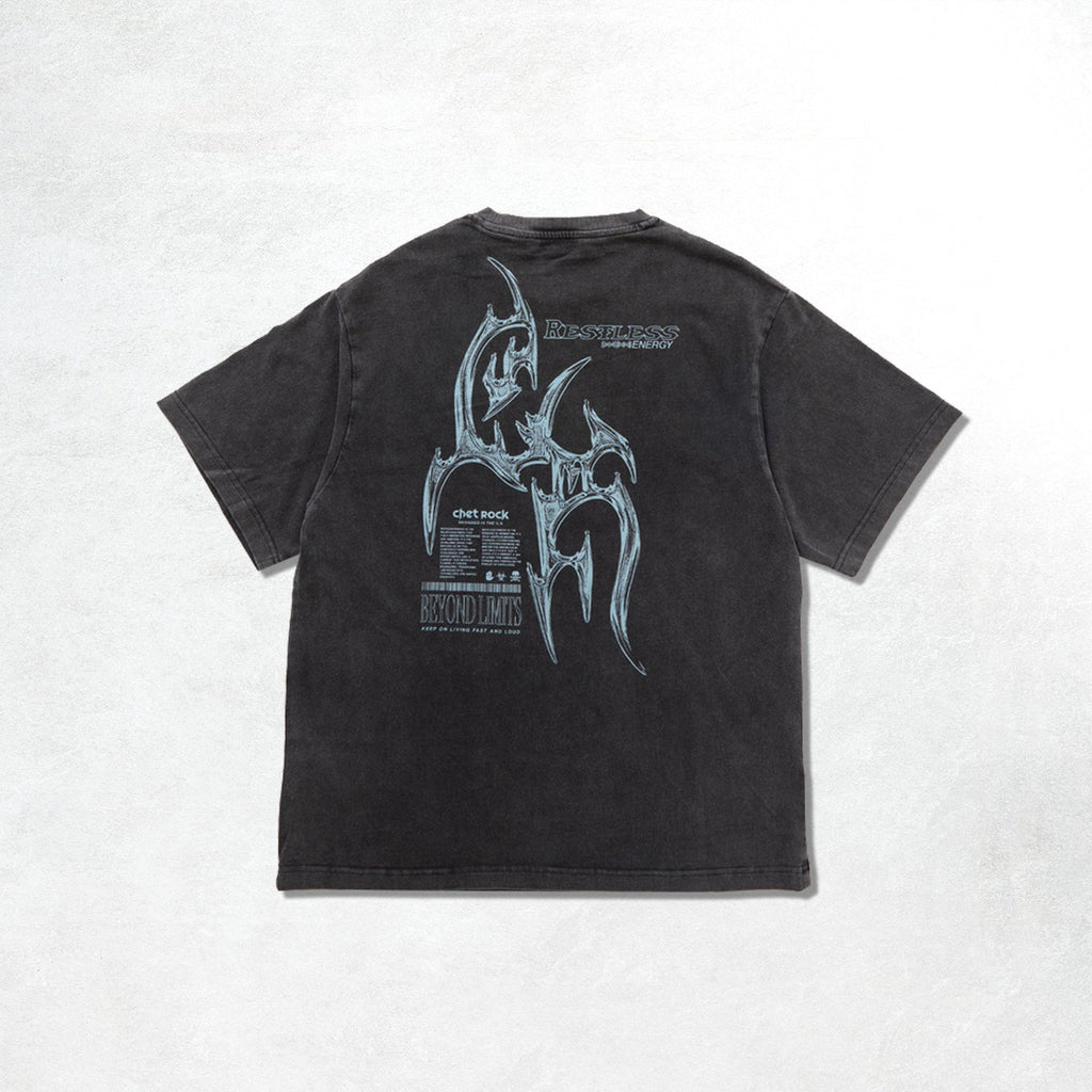 Chet Rock Chrome T-Shirt: Washed Black