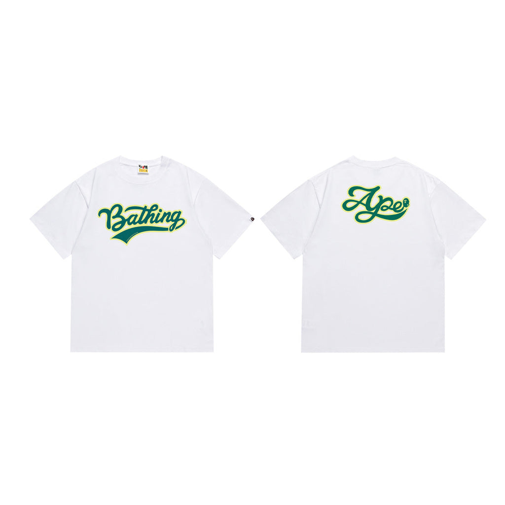 Bape Multi‑Ape‑Head Graphic Oversized Tee Streetwear Unisex