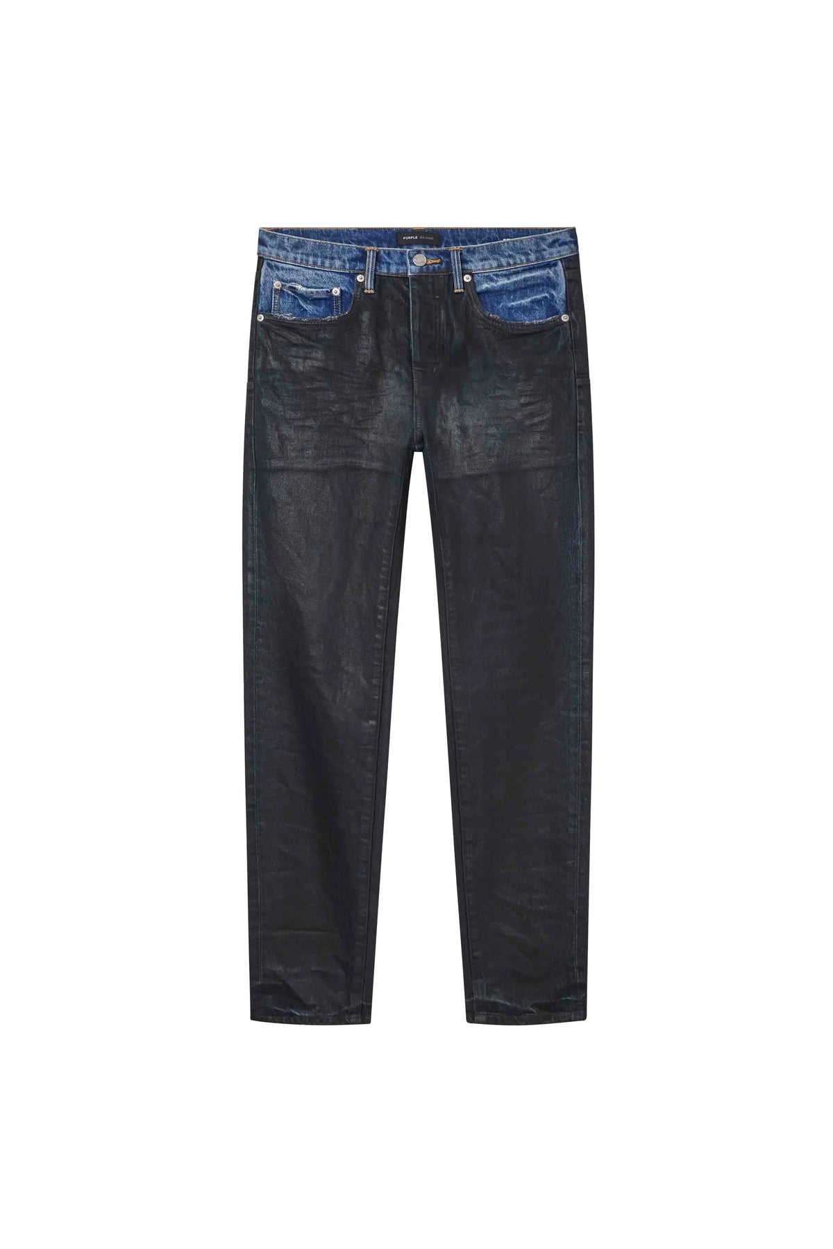 Purple Brand Skinny Coated Indigo Denim