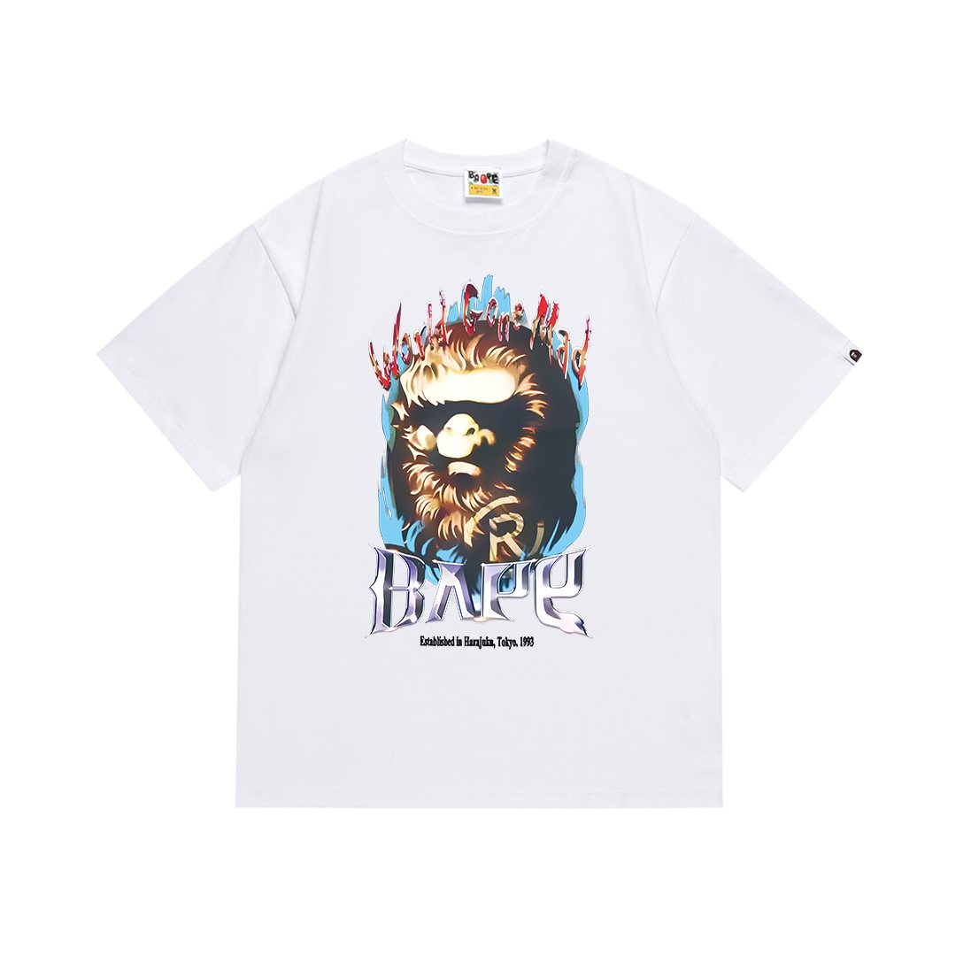 BAPE Flaming Ape Graphic T-Shirt