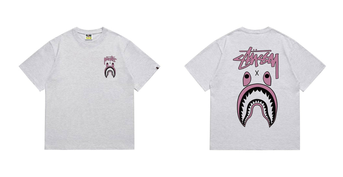 BAPE Contrast Shark Wordmark Graphic T-Shirt
