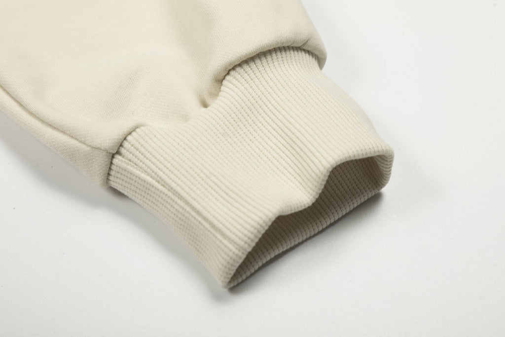Sp5der Cream Graphic Hoodie & Sweatpants Matching Set