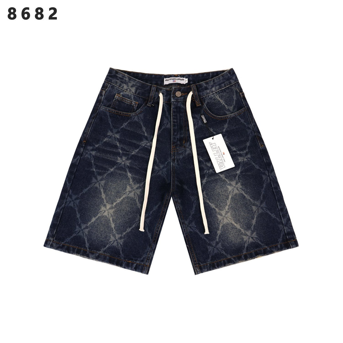 VALLEY Distressed Drawstring Shorts