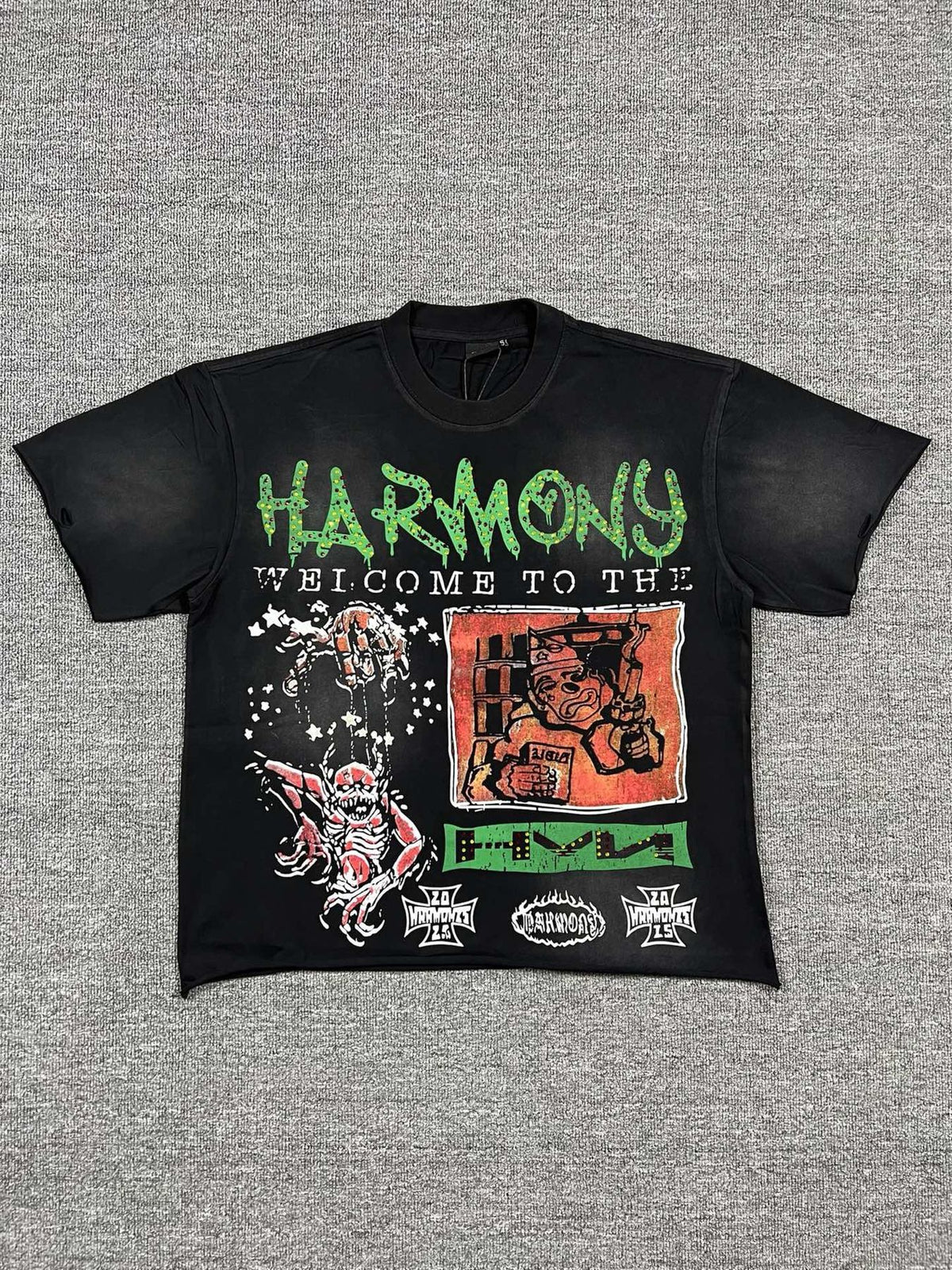 HARMONY New Age Rhinestone Graphic T-Shirt