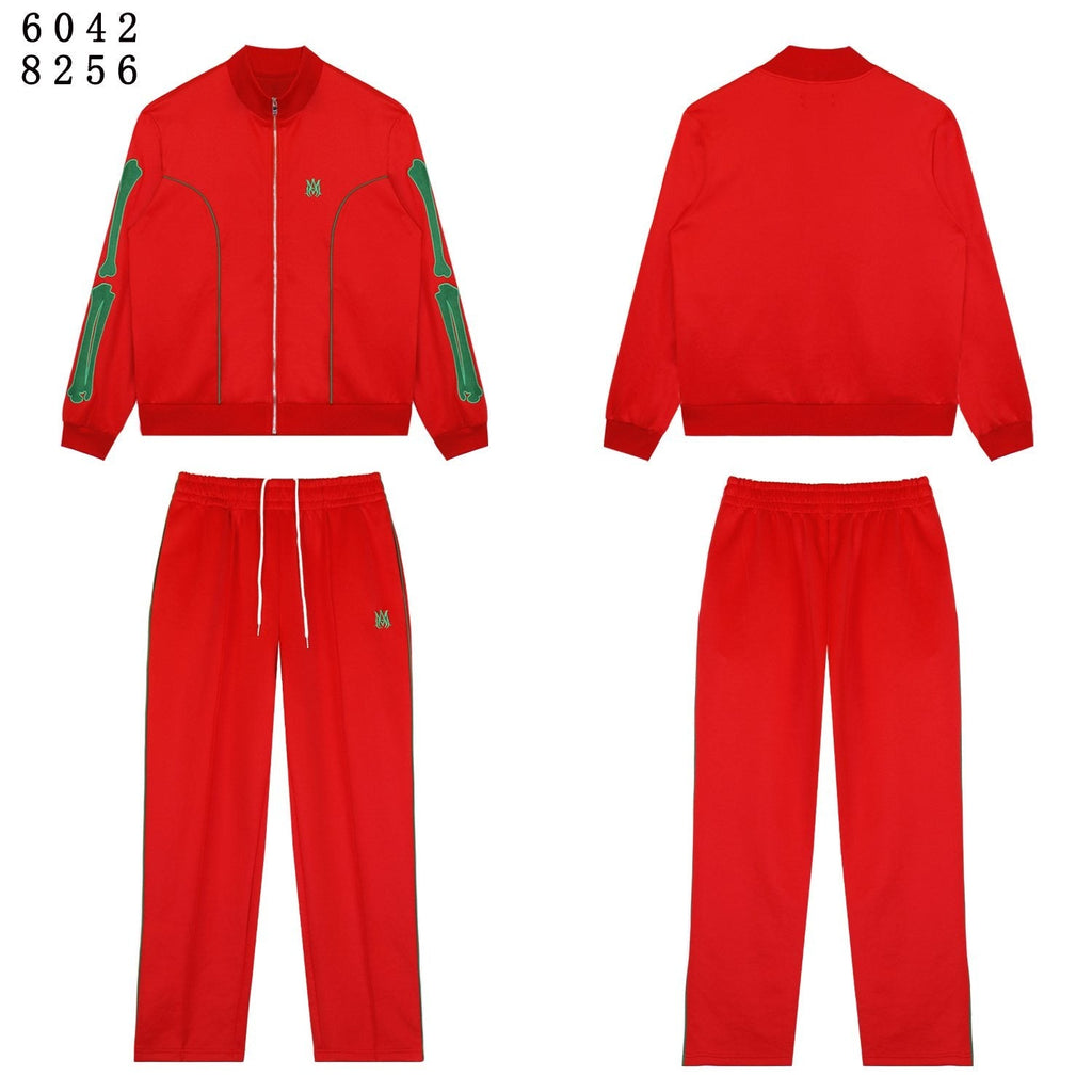 AMIRI Bones Track Jacket & Pants Matching Set