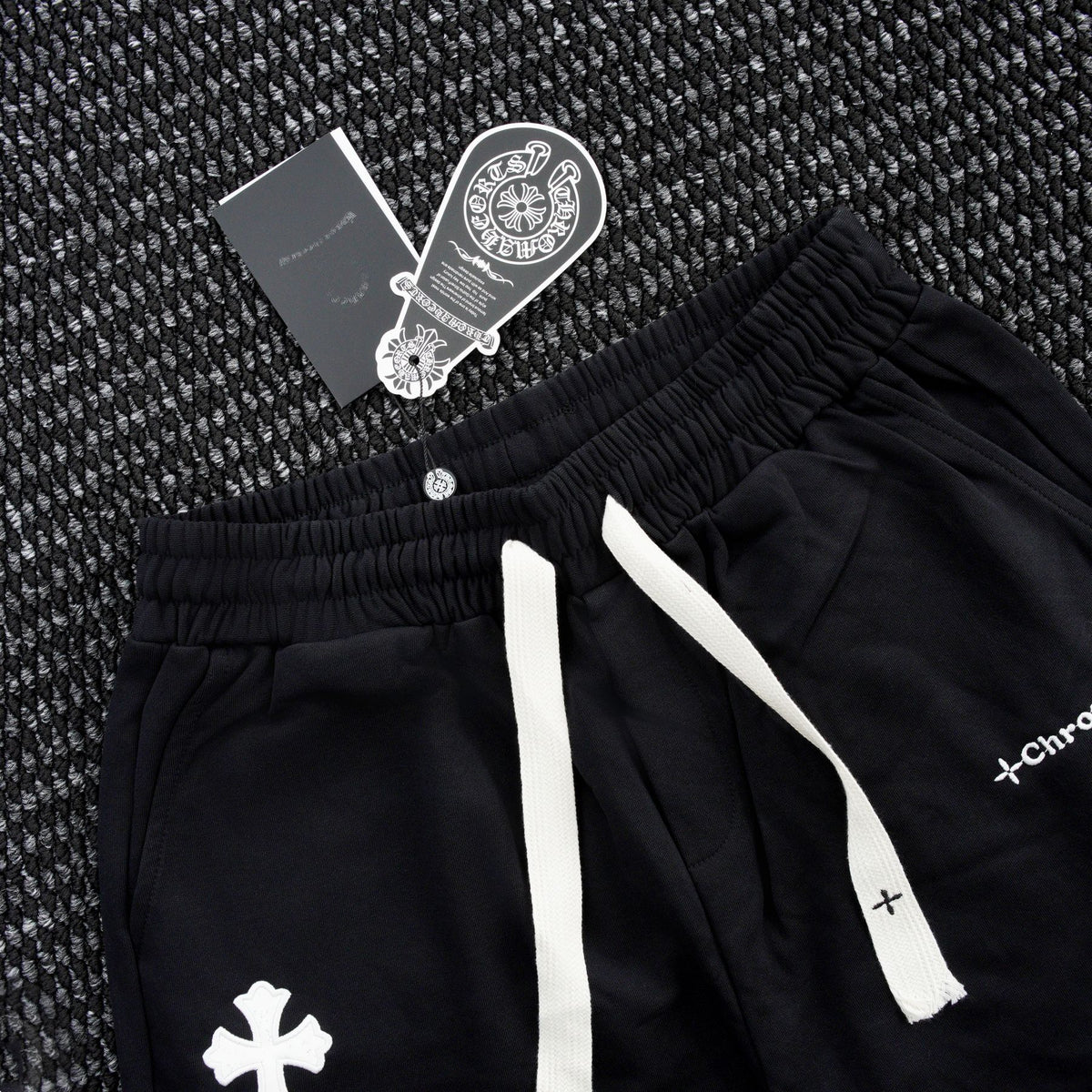 Chrome Hearts Cross Patch Drawstring Shorts