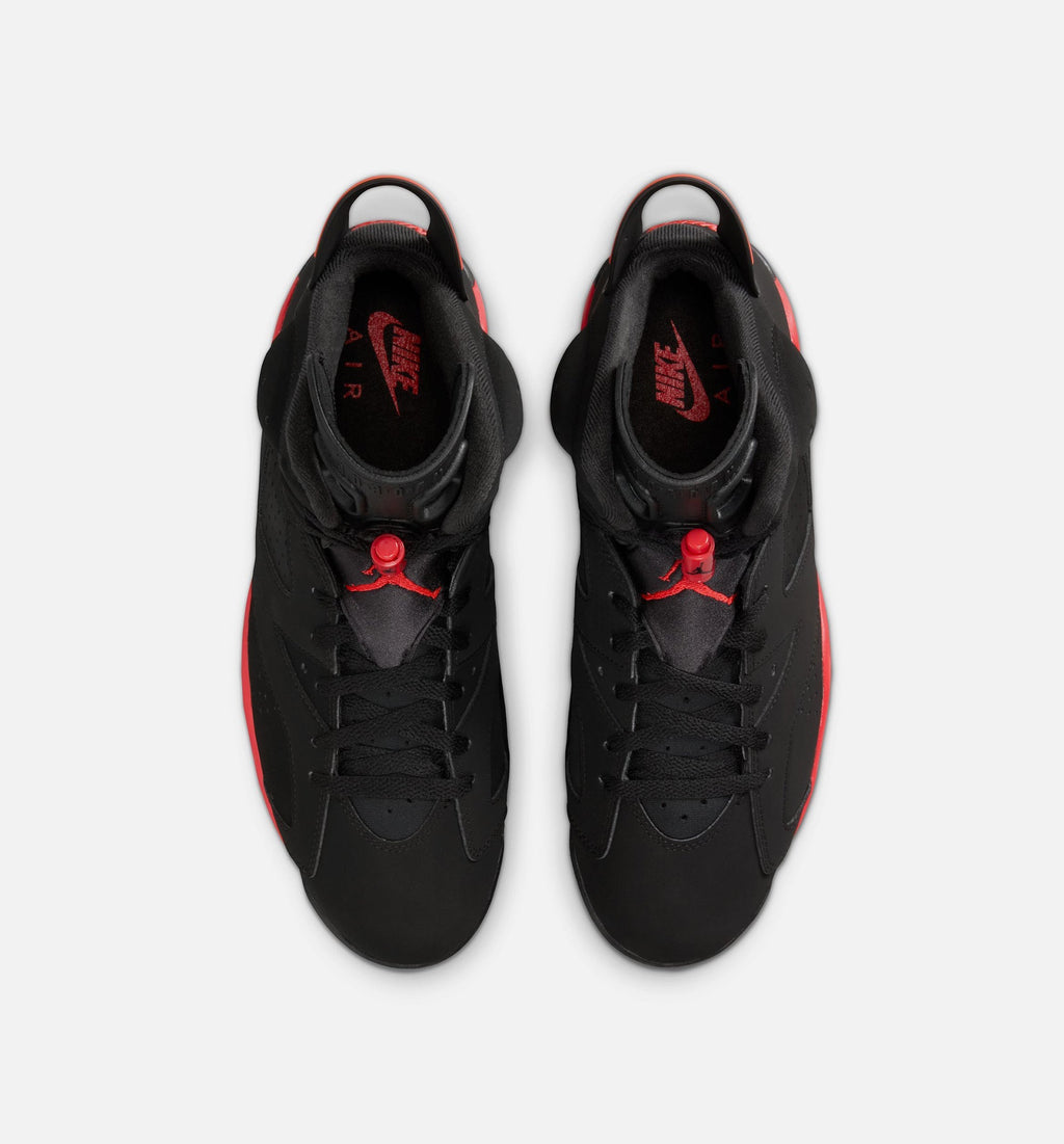 Air Jordan 6 Retro Infrared Salesman Men's Shoes - Black/Light Crimson