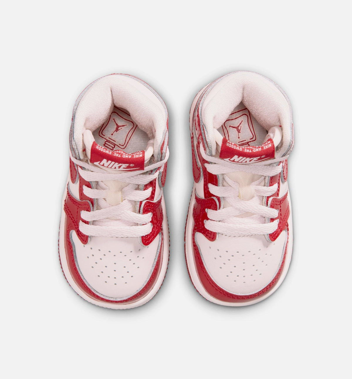 Air Jordan 1 Retro High OG 'Nails and Grails' - Infant/Toddler Lifestyle Sneaker (University Red/Metallic Silver)