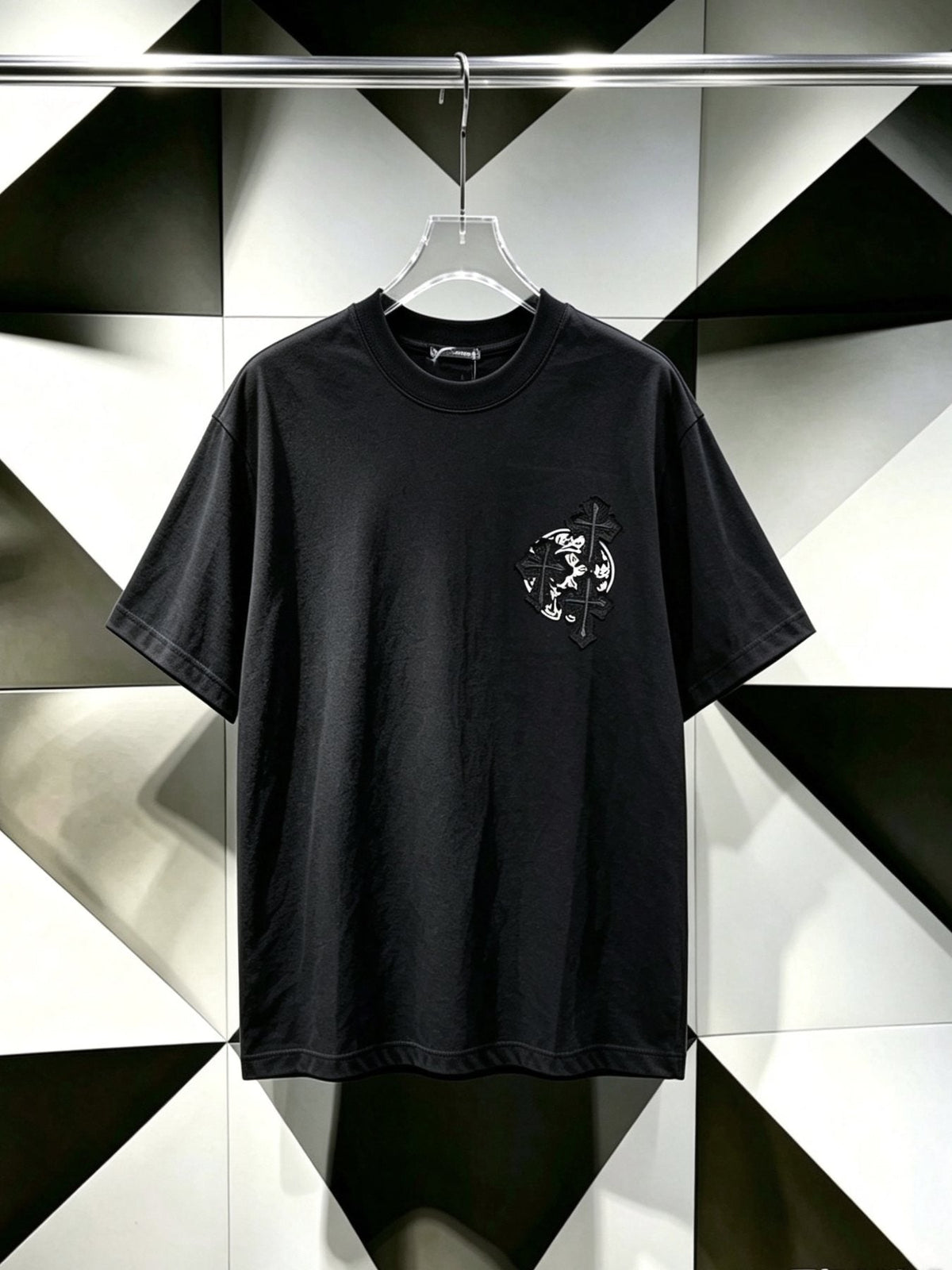 Chrome Hearts Cross Floral Graphic T-Shirt