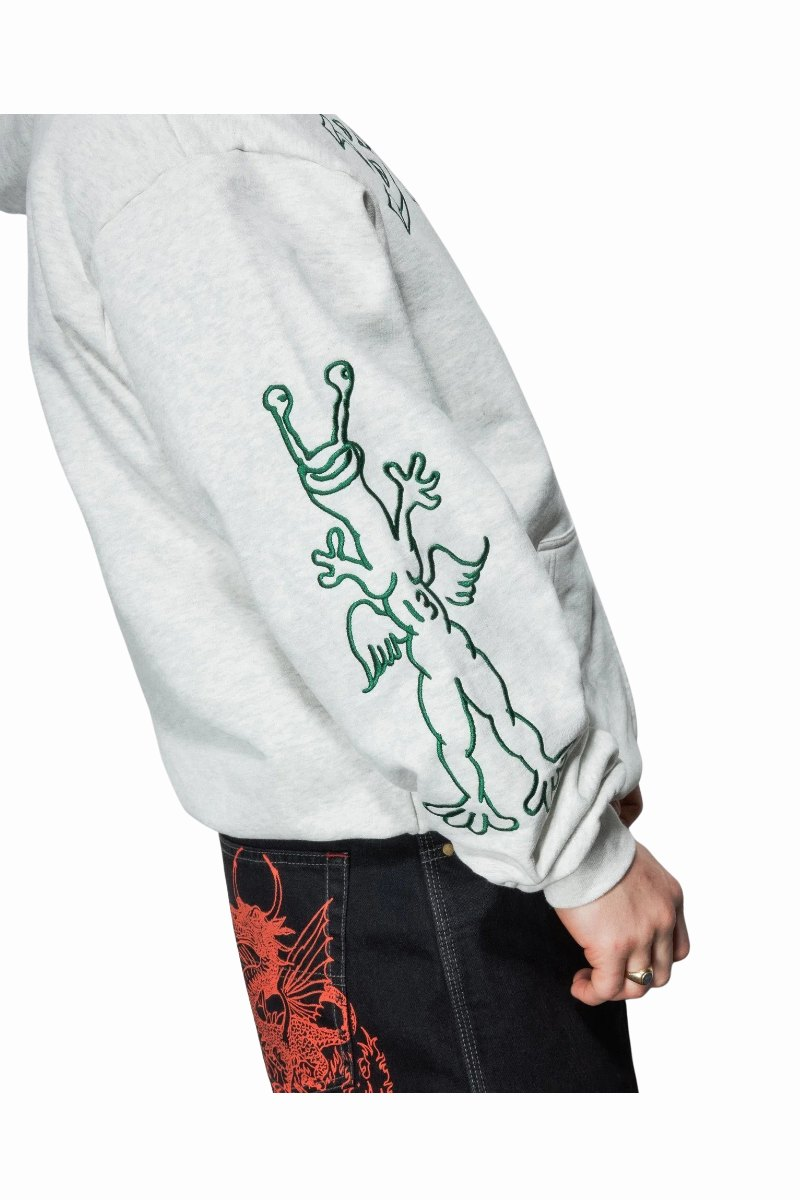 BUTTER THIRTEEN ZIP-THRU HOODIE Ash Heather
