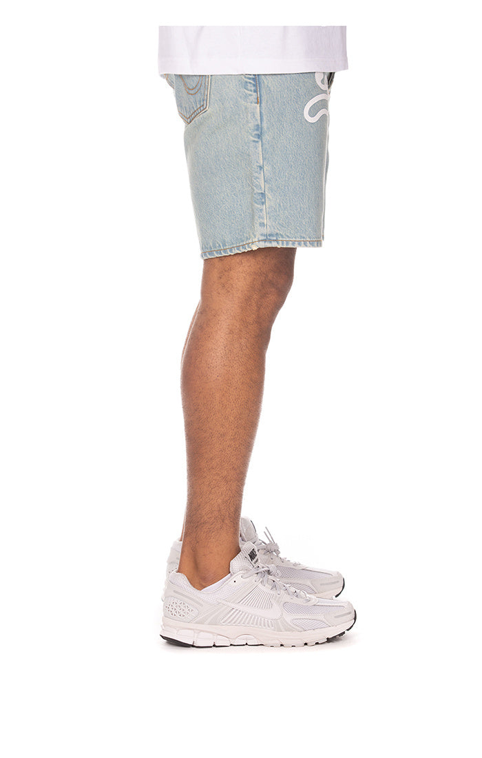 Icecream Blue Dog Jean Shorts