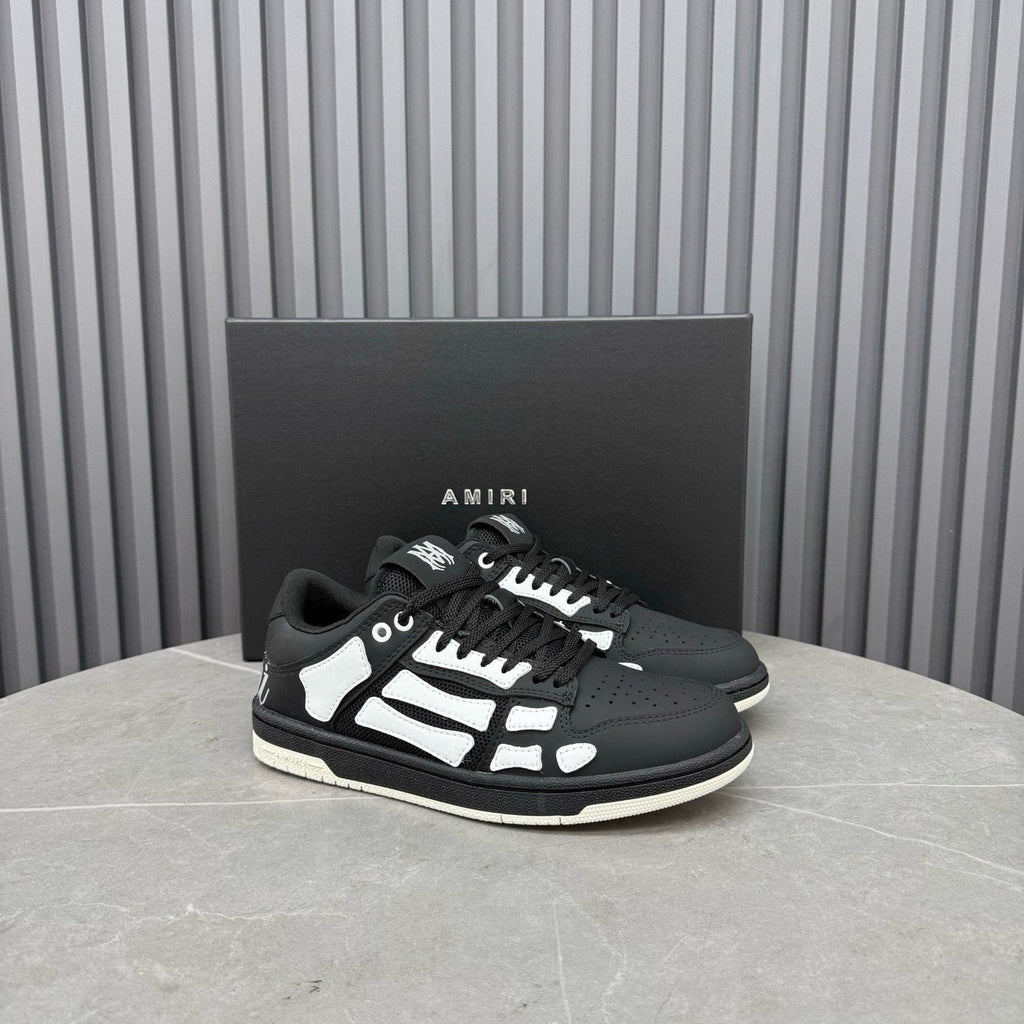 AMIRI Mint Green Paneled Low-Top Sneakers