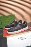 Gucci Green-Red Stripe Low-Top Sneakers