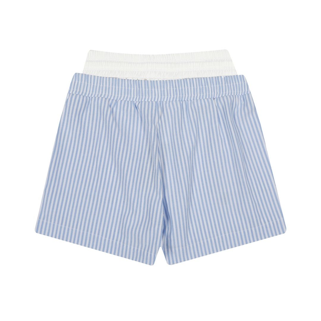 Ralph Lauren Striped Double-Waist Shorts